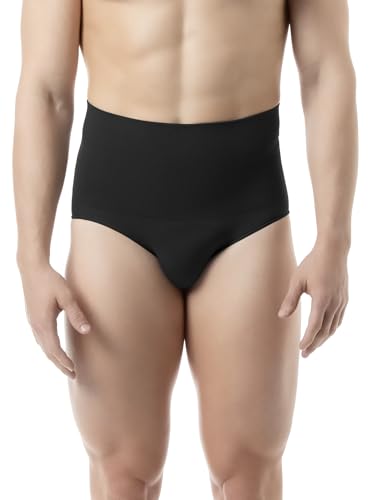 FarmaCell Man 411 (Schwarz, L) Herren-Slip Baumwolle mit modellierender Bauchbinde von FarmaCell