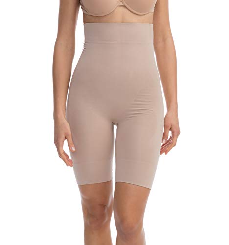 FarmaCell Shape 603 (Beige, 3XL) Figurformende Shorts aus Mikrofasern hohe Taille von FarmaCell