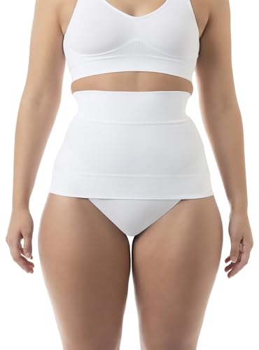 FarmaCell Shape 605 (Weiss, 3XL) Figurformender Bauchgurt/Miedergurt hohe Taille aus Mikrofasern von FarmaCell