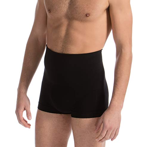 FarmaCell Man 402 (Schwarz, L) Modellierende Boxershorts Herren aus Baumwolle mit elastischem Band von FarmaCell