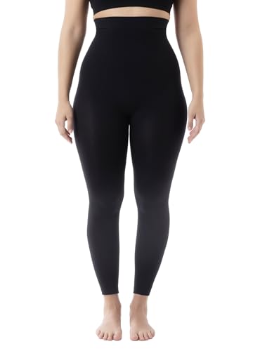 FarmaCell 133 (Schwarz, M/L) Massierende Leggings hohe Taille Anti Cellulite von FarmaCell