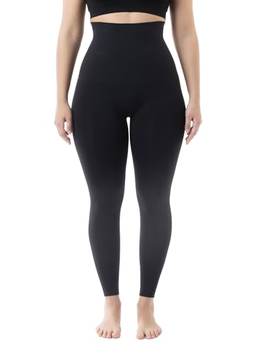 FarmaCell Sportleggins Damen Lang 609y – Gym Leggings Damen Schlankmachend, Figurformend, High Waist Leggings Damen Anti-Cellulite Und Modellierend, Kompressionsleggins Shaping(Schwarz, M) von FarmaCell