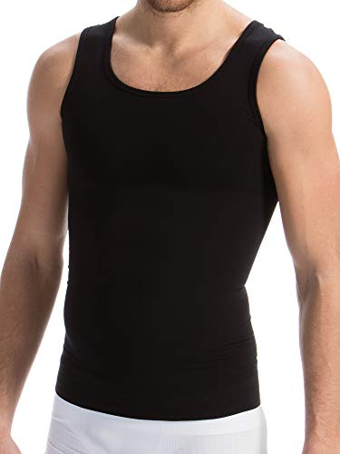 FarmaCell Man 417 (Schwarz, XL) Figurformendes Unterhemd Herren Baumwolle von FarmaCell