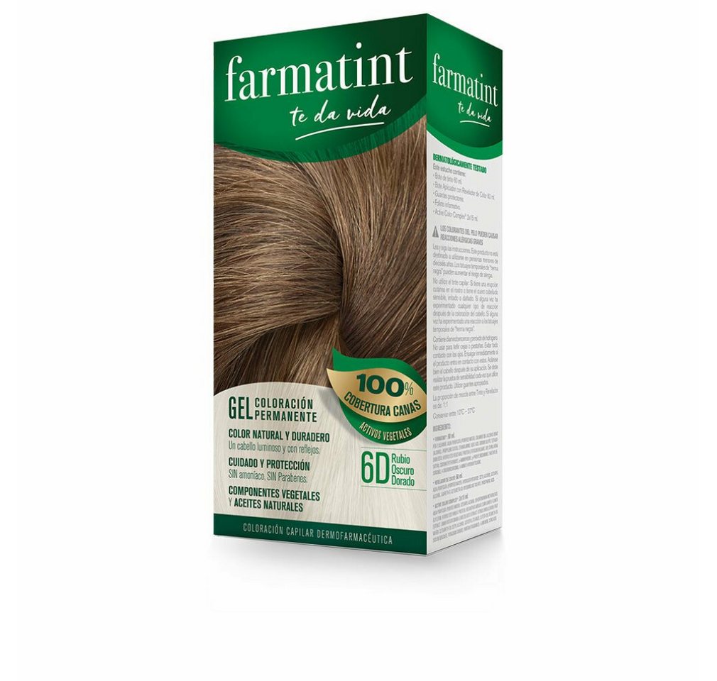 Farmatint Mascara gel coloración permanente #6d-rubio oscuro dorado von Farmatint