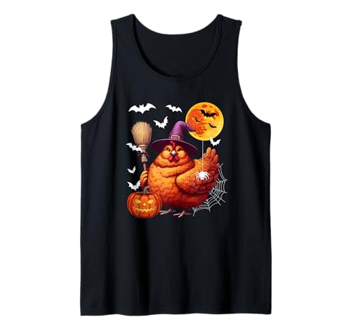 Chicken Coplay Witch Halloween Fat Costume Owner Farmer Kids Tank Top Chicken Coplay Witch Halloween Fat Costume Owner Farmer Kids Tank Top von Farmer Halloween Costume