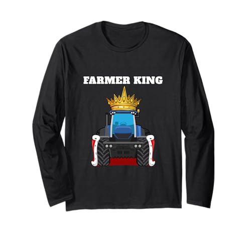 Farmer King | Herren Farming T-Shirt | Traktoren Farmer Langarmshirt von Farmer Shirts for Men