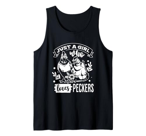 Nur EIN Mädchen, das Peckers Funny Farm Life liebt Tank Top Nur EIN Mädchen, das Peckers Funny Farm Life liebt Tank Top von Farmhouse Rustic Chicken Humor Enthusiasts