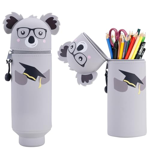 2 in 1 Silikon Federmäppchen – Kawaii Tiermäppchen Koala, Weiches Schulmäppchen mit Reißverschluss, Stehendes Stiftemäppchen für Kinder, Schüler, Büro 2 in 1 Silikon Federmäppchen – Kawaii Tiermäppchen Koala, Weiches Schulmäppchen mit Reißverschluss, Stehendes Stiftemäppchen für Kinder, Schüler, Büro von Farnirvana