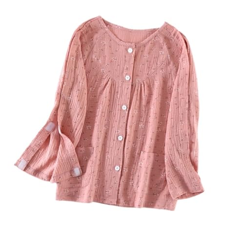 Frauen Post Surgery Tearaway Care Top Langärmelige Fraktur-Behandlungskittel Kleidung für Bettlägerige Behinderte (Color : Red, Size : M) von FaroLy