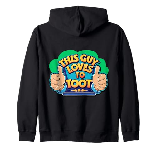 Väter Humor Herren Furz Witz Geschenke (This Guy Loves to Toot) Kapuzenjacke von Fart Joke Gifts Store