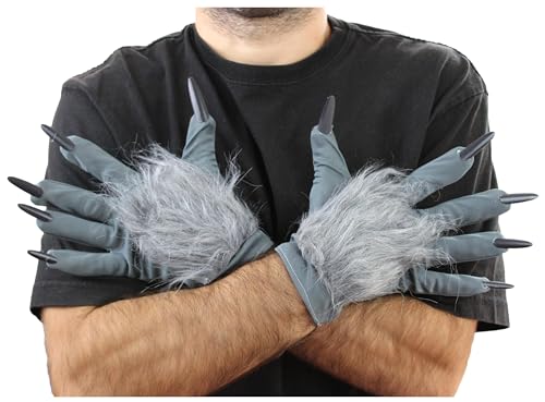 Werwolf Handschuhe Für Werwolf Kostüm Kinder Oder Erwachsene. Die Werwolfklaue Für Werwolfkostüm. Dient Als Werwolfkostüm Für Erwachsene. Tolles Accessoire Für Halloween-Kostüme. von Fartoni