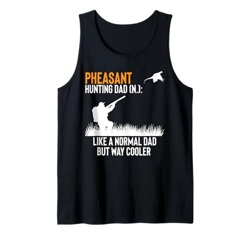 Herren Pheasant Hunting Dad Definition Fathers Day Tank Top von Fasan Jagd Design Idee