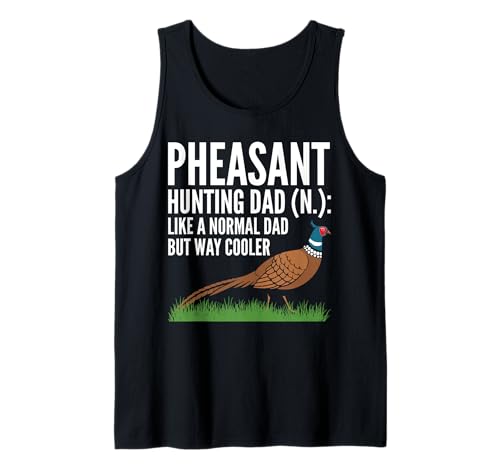 Herren Pheasant Hunting Dad Definition Fathers Day Tank Top von Fasan Jagd Design Idee