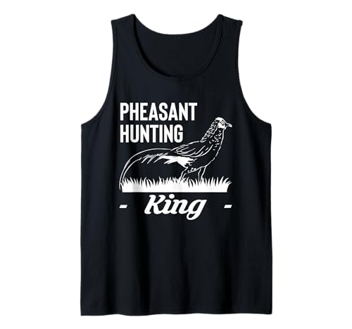 Herren Pheasant Hunting King Tank Top von Fasan Jagd Design Idee