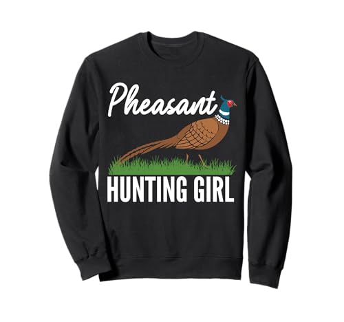 Pheasant Hunting Girl Sweatshirt von Fasan Jagd Design Idee