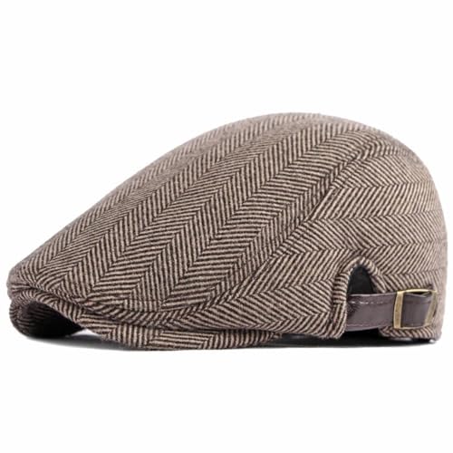 Newsboy Cap Mens Vintage Winter Warm Flat Cap Womens Ivy Irish Cabbie Gatsby Duckbill Hat Classic Hunting Hats Outdoor von Fasbys
