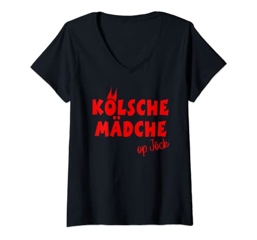 Fasching Karneval Köln Kostüm für Damen und Herren Damen T-Shirt Schwarz V-Ausschnitt Kurzarm Small Karneval T-Shirt Karnevalsumzug Köln Rut und Wiess Fasching Karneval Köln Kostüm für Damen und Herren Damen T-Shirt Schwarz V-Ausschnitt Kurzarm Small Karneval T-Shirt Karnevalsumzug Köln Rut und Wiess von Fasching Karneval Köln Kostüm für Damen und Herren