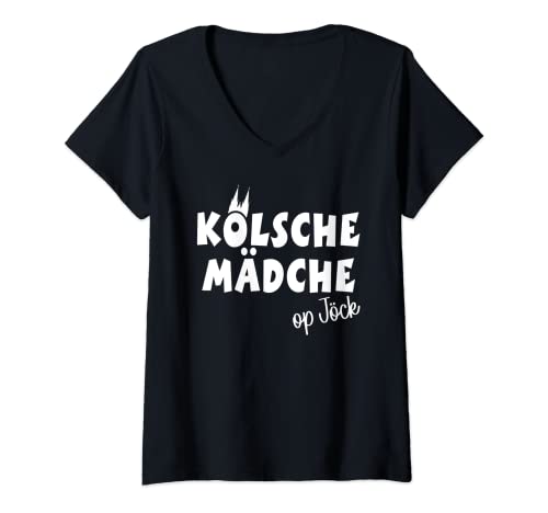 Fasching Karneval Köln Kostüm für Damen und Herren Damen T-Shirt Schwarz V-Ausschnitt Kurzarm Klein Fasching Karneval Köln Kostüm für Damen und Herren Damen T-Shirt Schwarz V-Ausschnitt Kurzarm Klein von Fasching Karneval Köln Kostüm für Damen und Herren