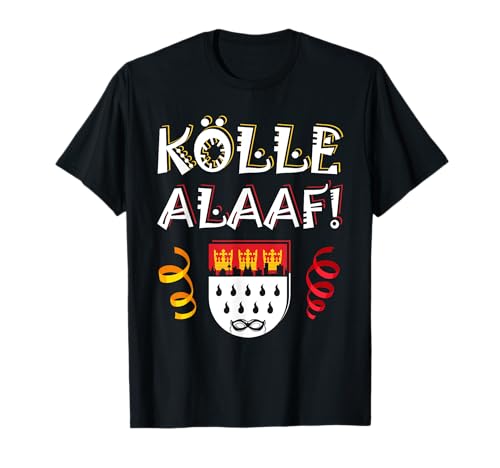 Fasching Karneval Köln Kostüm für Damen und Herren Kölle Alaaf! Karnevalsumzug Köln Rut Wiess Wappen Jeck T-Shirt Schwarz Small Unisex-Erwachsene Kurzarm T-Shirt Klassisch Karneval Fasching Karneval Köln Kostüm für Damen und Herren Kölle Alaaf! Karnevalsumzug Köln Rut Wiess Wappen Jeck T-Shirt Schwarz Small Unisex-Erwachsene Kurzarm T-Shirt Klassisch Karneval von Fasching Karneval Köln Kostüm für Damen und Herren