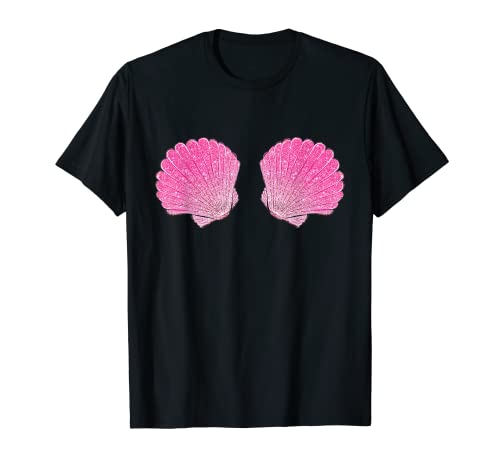 Meerjungfrau Bikini Muschel BH Karneval Kostüm T-Shirt von Fasching King Verkleidung