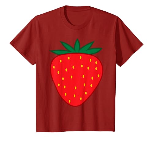 Kinder Erdbeere Kostüm Kinder Fasching Karneval Oberteil Erdbeeren T-Shirt Kinder Erdbeere Kostüm Kinder Fasching Karneval Oberteil Erdbeeren T-Shirt von Faschingskostüme Obst Geschenk Verkleidung Kind