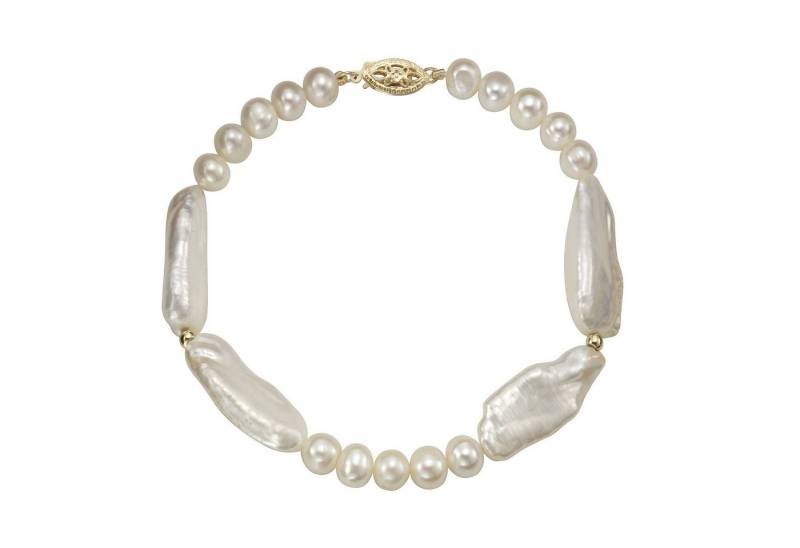 Fascination by Ellen K. Armband Gold 585 Perle weiß 6-7mm von Fascination by Ellen K.