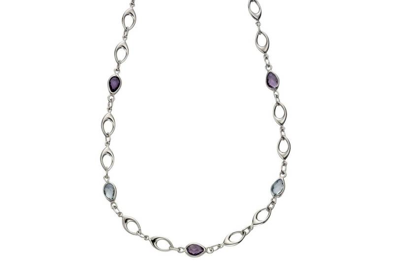 Fascination by Ellen K. Collierkettchen Gold 375 Blautopas (beh) + Amethyst von Fascination by Ellen K.