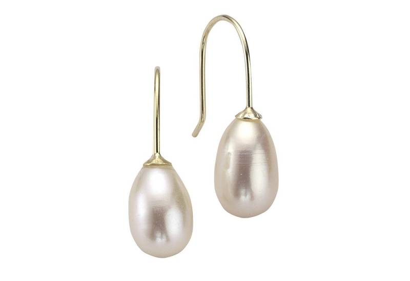 Fascination by Ellen K. Paar Ohrhaken Gold 585 Perle weiß von Fascination by Ellen K.