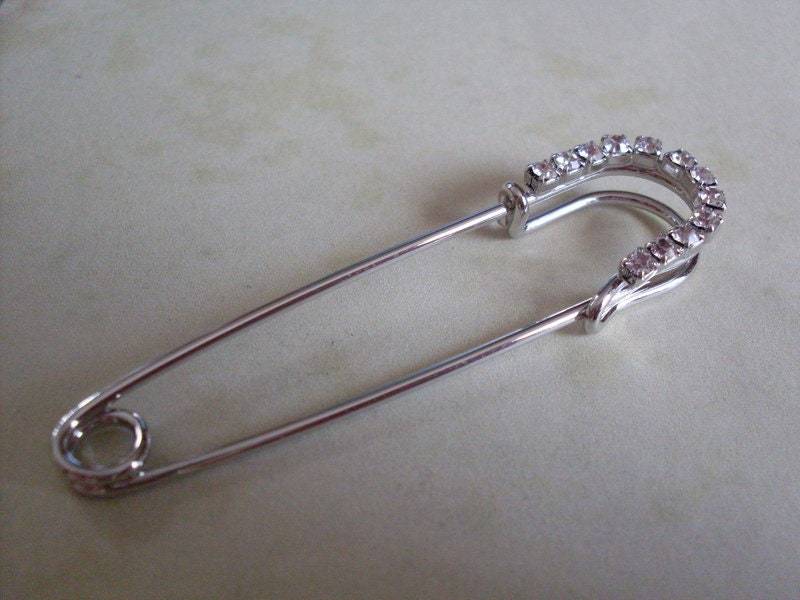 Broschennadeln , Broschen, Nadeln Anstecknadel, Silber, Strass von FascinumShopCOM