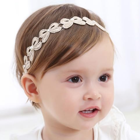 Fashband Baby Mädchen Floral Stirnbänder Weiches Niedliches Haarband Elastisches Haar Zubehör für Neugeborene Säuglinge Kleinkinder und Kinder von Fashband