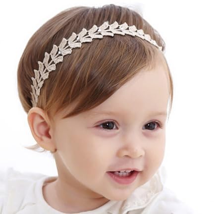 Fashband Baby Mädchen Floral Stirnbänder Weiches Niedliches Haarband Elastisches Haar Zubehör für Neugeborene Säuglinge Kleinkinder und Kinder von Fashband