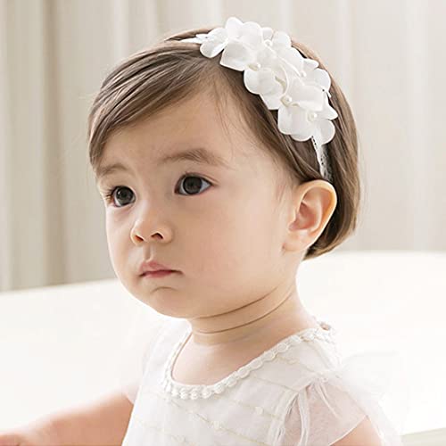 Fashband Baby Mädchen Nylon Haarbänder elastische Blume Haar Bands weich Turban Stirnband für Kinder Säuglinge Kleinkinder von Fashband