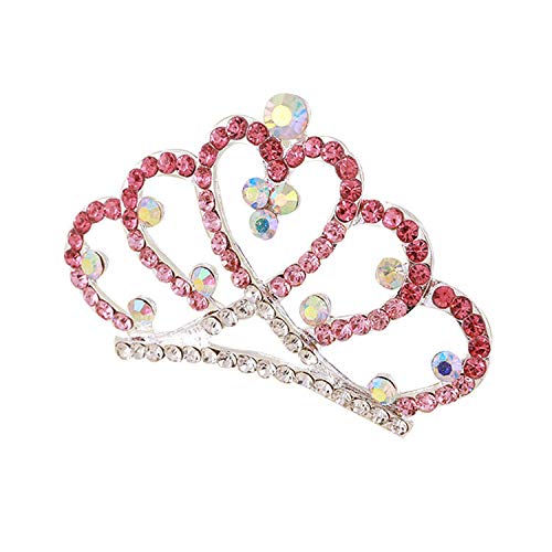 Fashband Silberner Haarreif mit Kristallherz, Prinzessinnen-Haarbänder, Geburtstags-Haarschmuck von Fashband