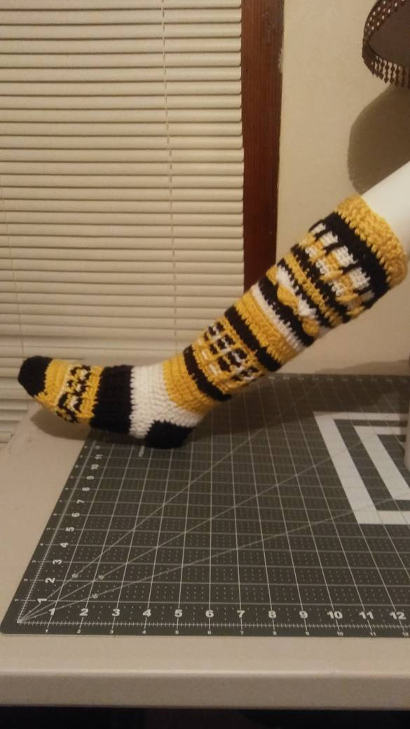 Slipper Style Stiefelsocken Slipper Style Stiefelsocken von FashioKnits