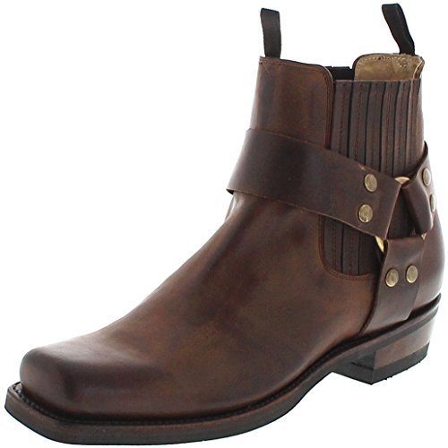 Fashion Boots BU2003 Camello Stiefelette für Damen und Herren Braun Bikerstiefelette, Groesse:43 von FB Fashion Boots