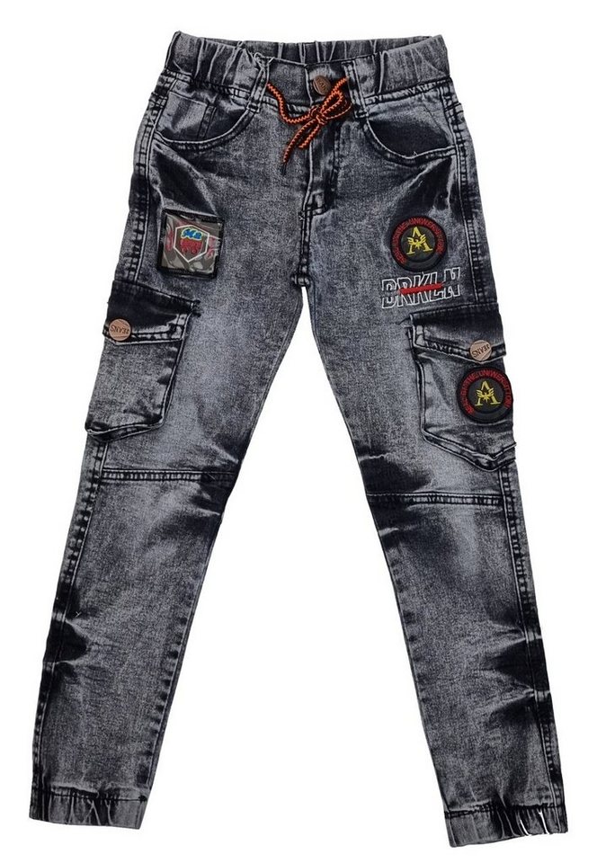 Fashion Boy 5-Pocket-Jeans Cargo Hose Jeans Stretchhose, j2181 von Fashion Boy