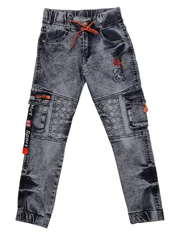 Fashion Boy Bequeme Jeans Jungen Jeans Hose Stretchhose Cargo j8621 von Fashion Boy