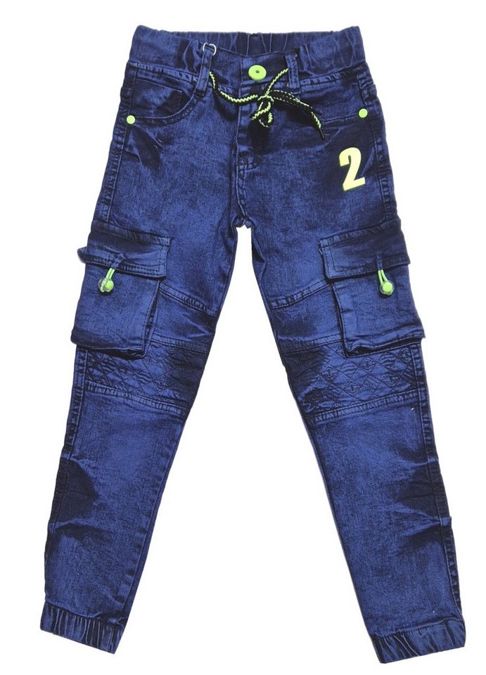 Fashion Boy Cargojeans Cargo Jeans Hose J622 mit Stretch-Anteil von Fashion Boy