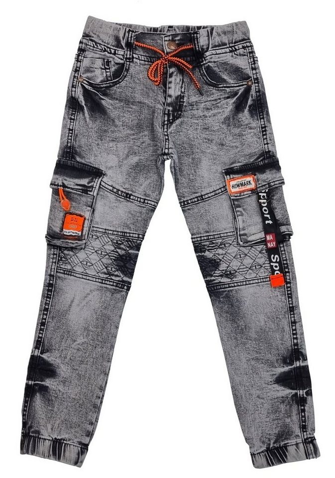 Fashion Boy Cargojeans Jungen Jeans Hose Stretchhose Cargo j8622 von Fashion Boy