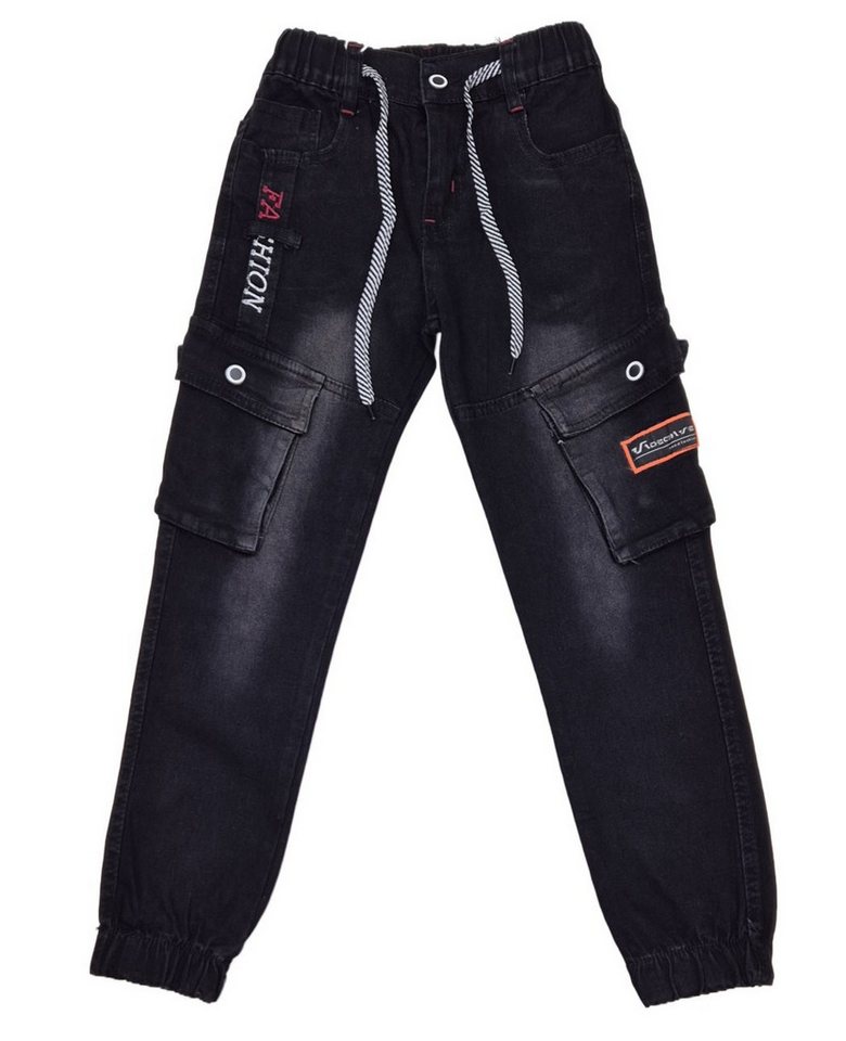 Fashion Boy Cargojeans Jungen Stretch Jeans Hose Cargohose J551e von Fashion Boy