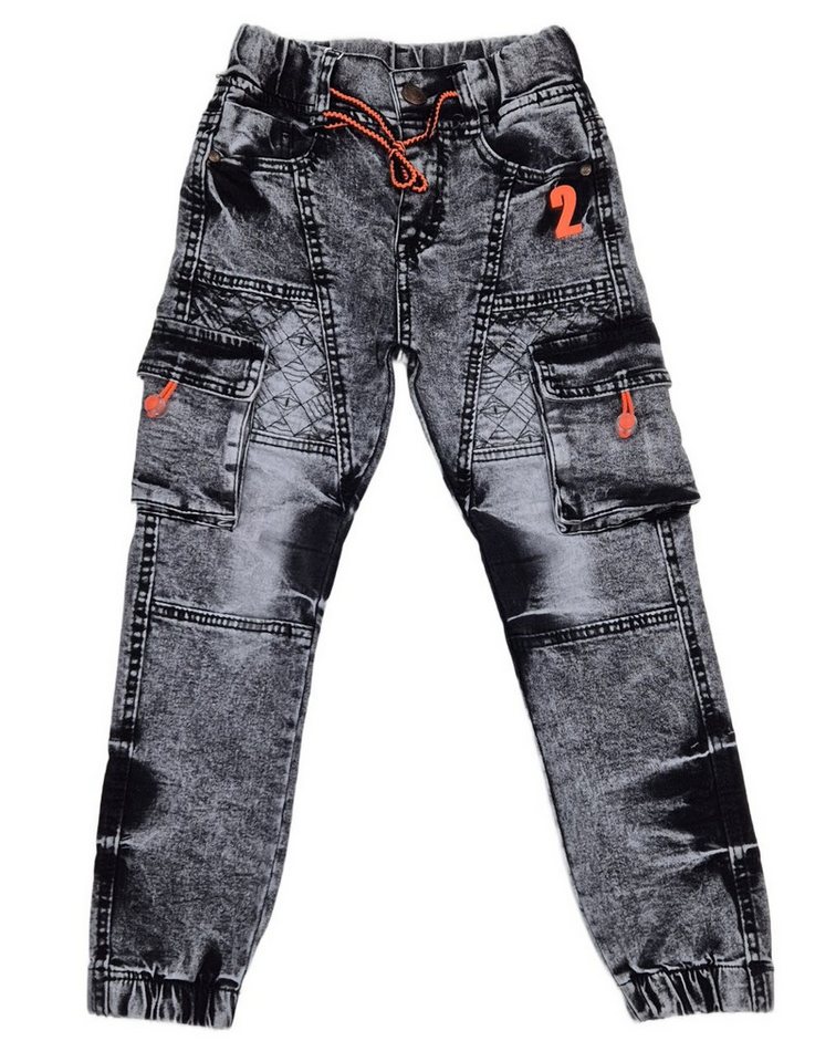 Fashion Boy Cargojeans Jungen Stretch Jeans Hose Cargohose J8623e von Fashion Boy