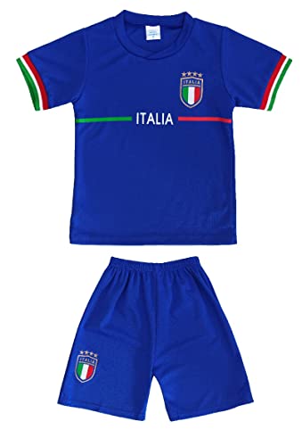 Fashion Boy Fussball Fan Set Italia, Italien, Trikot + Shorts, in Blau, Gr. 122, JS178.8 von Fashion Boy