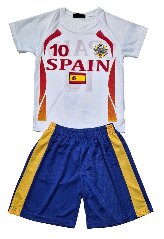 Fashion Boy Fußballtrikot Fußball Fan Set Spanien, Spain, Trikot + Shorts, JS177e (Set) von Fashion Boy