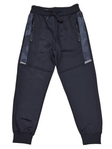 Fashion Boy Jogginghose Freizeithose warm gefüttert in Schwarz/Dunkelgrau, Gr. 110/116, J3650.5/6 von Fashion Boy