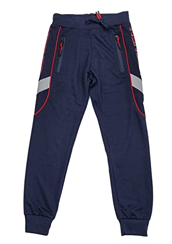 Fashion Boy Jungen/Mädchen Jogginghose Freizeithose Sporthose in Blau, Gr. 98/104, J6309.4 von Fashion Boy