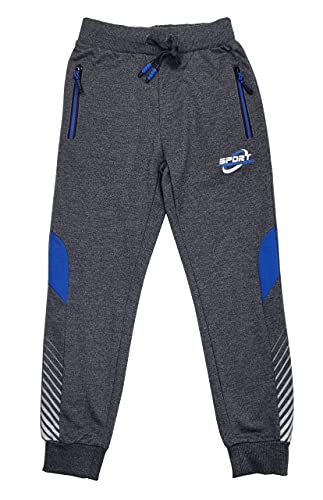 Fashion Boy Jungen/Mädchen Jogginghose Freizeithose Sporthose in Grau, Gr. 110/116, J6310.6 von Fashion Boy