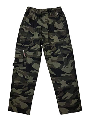 Fashion Boy Jungen Army Tarnhose in Grün Camouflage, Gr. 98/104, J8159.4 von Fashion Boy