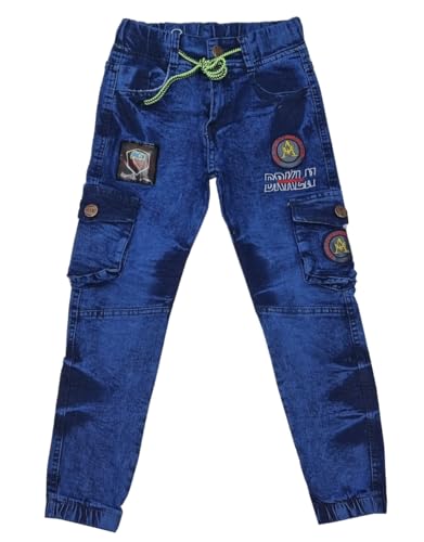 Fashion Boy Jungen Cargo Hose Jeans, Gr. 110/116, j8630.6 von Fashion Boy