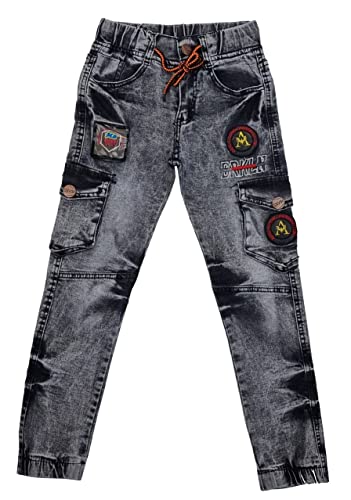 Fashion Boy Jungen Cargo Hose Jeans, Gr. 122, j2181.8 von Fashion Boy