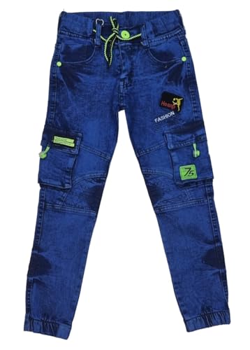 Fashion Boy Jungen Cargo Hose Jeans, Gr. 128/134, j8624.10 von Fashion Boy